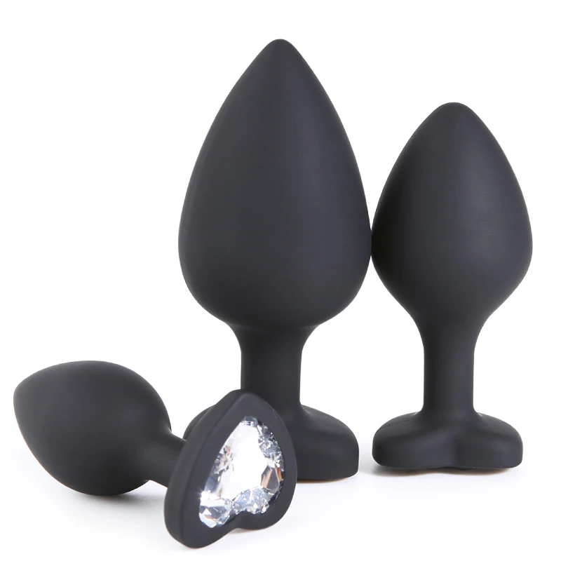 Silicone Bullet Dildo Vibrator Anal Sex Toys Crystal Smooth Butt Plug Backyard Bead Male Masturbation Intimate Erotic Adult | Красота и
