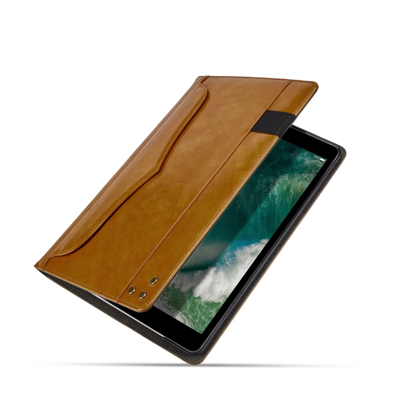 

Case for iPad Pro 10.5 Flip Stand Handhold Smart Case Luxury Business Shockproof Protective Tablet PU Leather Coves Pocket