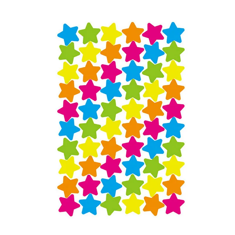 

1pcs Emoji Smile Face Stationery Sticker Five Pointed Star Stickers Color Circle Notebook Paper Sticker Memo Pad Leave Message