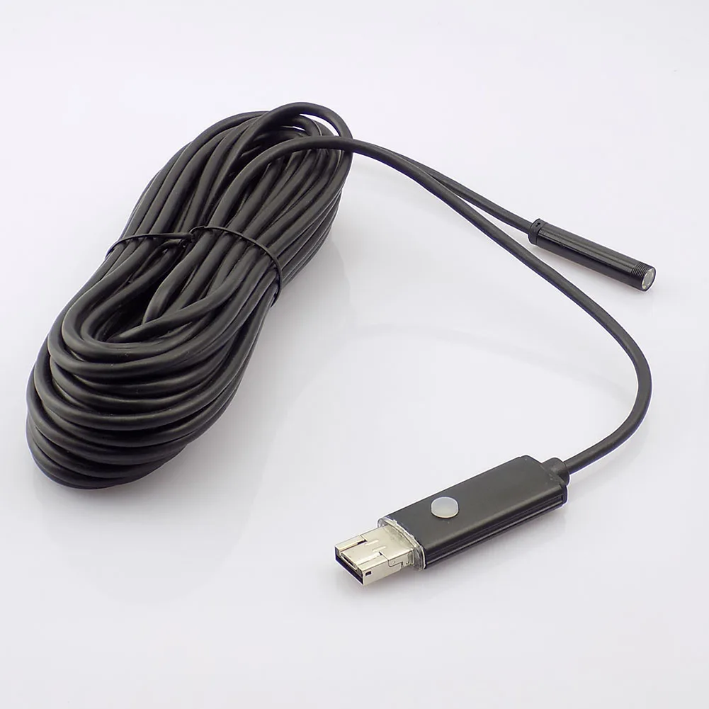 

8mm 10M 2 in 1 USB Endoscope Android Camera Endoscope USB Snake Tube Inspection Endoscoop Borescope USB IP67 Waterproof 6LED