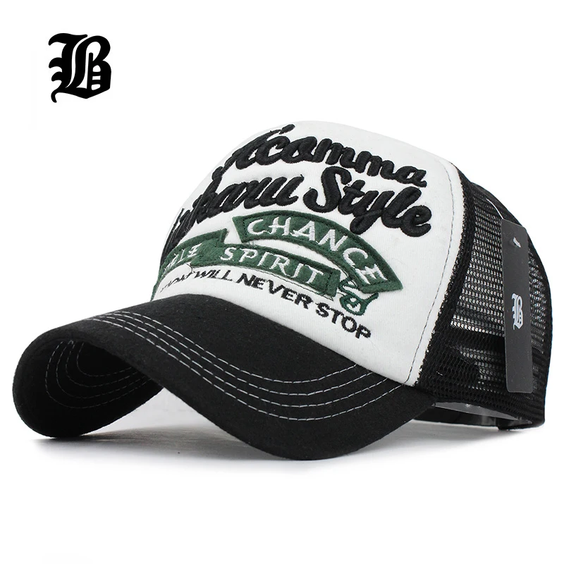 [FLB] 5 لوحات التطريز الصيف قبعة بيسبول كاب رياضي شبكة Gorras هومبر القبعات الهيب هوب قبعات أبي casquette القبعات للرجال النساء