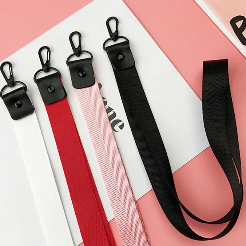بلون لطيف الحبل الرقبة حزام للمفاتيح ID بطاقة أحزمة هاتف المحمول لهواوي USB شارة حامل DIY شنق حبل