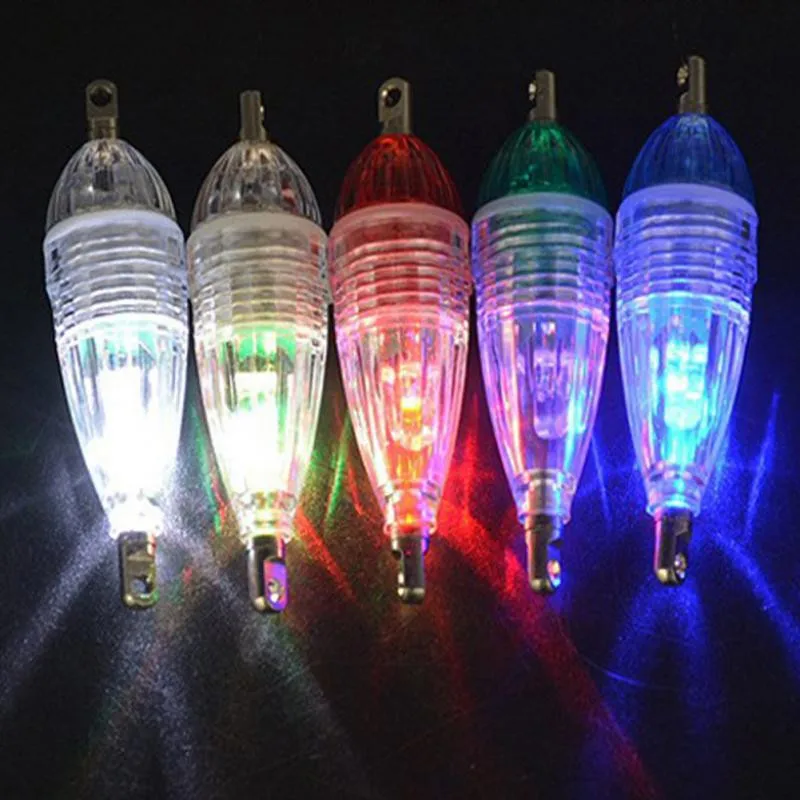  LED Flashing Mini Deep Drop Underwater Lights Fishing Squid Fish Lure Light Green Lamp Set Fish Lig