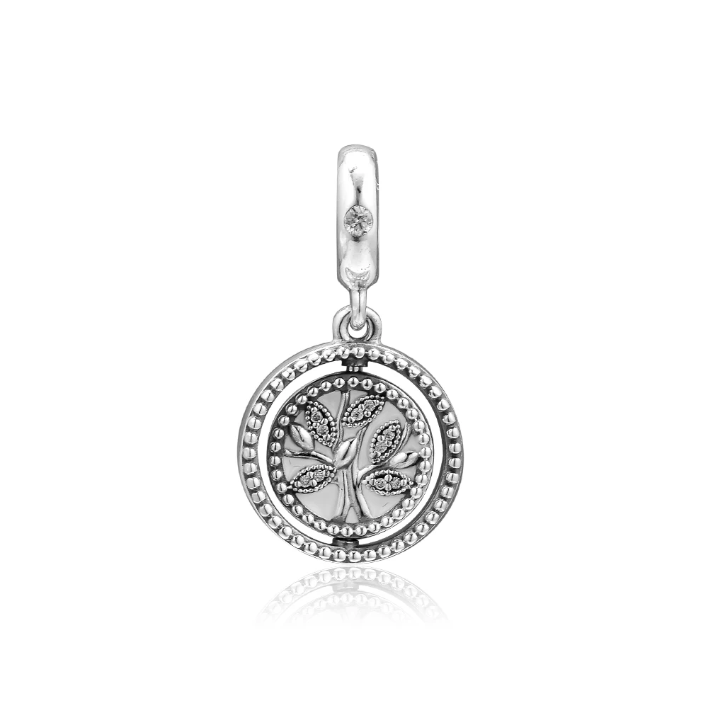 

Pandulaso Spinning Tree of Life Dangle Fits Sterling Silver Jewelry Bracelet & Bangle Woman DIY Fashion Beads For Jewelry Making