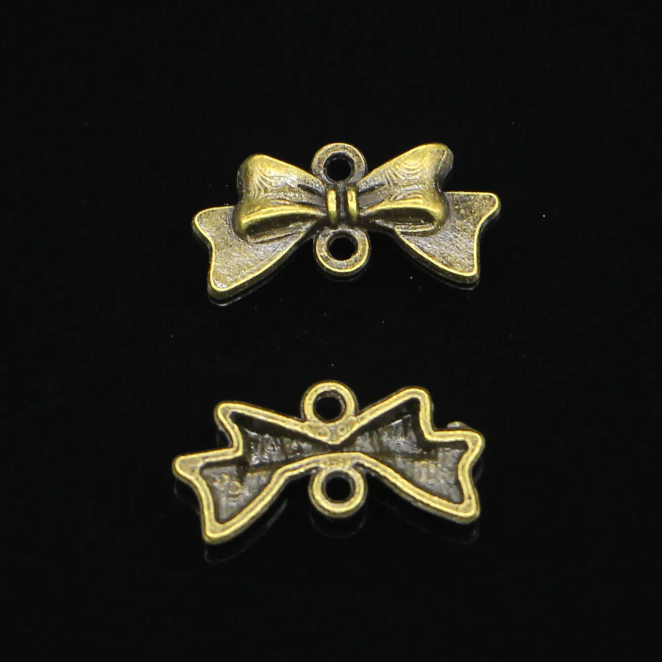120 pcs Antique Bronze Plated bowknot bow Charms for Jewelry Making DIY Handmade Pendants 20*10mm | Украшения и аксессуары