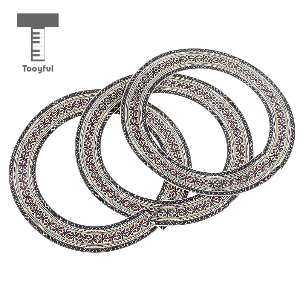 Tooyful 41'' Guitar Sound Hole Decal Soundhole Sticker Circle for Acoustic Guitar 3x