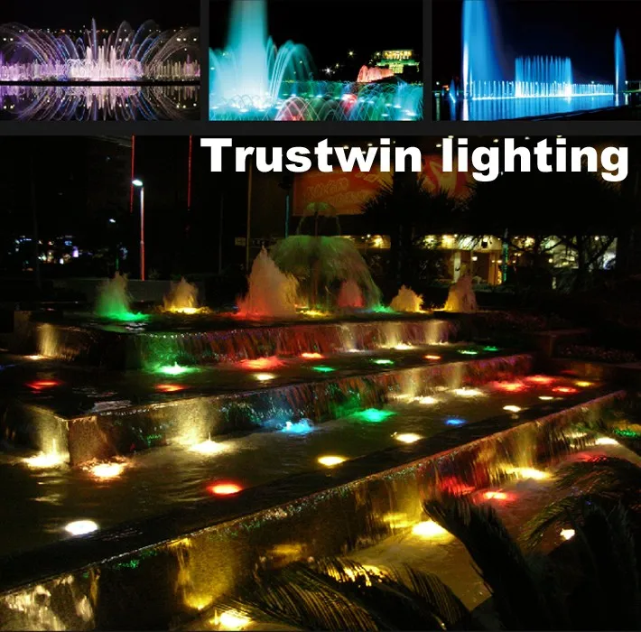 Aquarium LED RGB high lumen flood light  IP68 30 degree pond lamp 3W 6W 9W 12W 15W 18W 24W 36W Fish Tank Underwater Spot Light underwater solar lights