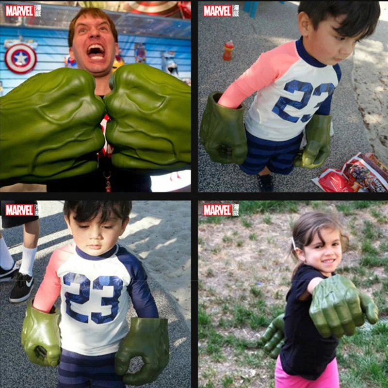 2 шт./компл. экшн фигурка Marvel Мстители Халк гамма захват Fists перчатки