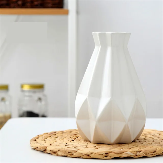 Европейский стиль, матовая Алмазная фарфоровая ваза, современная мода, керамическая ваза для цветов, для кабинета, прихожей, дома, свадебного украшения