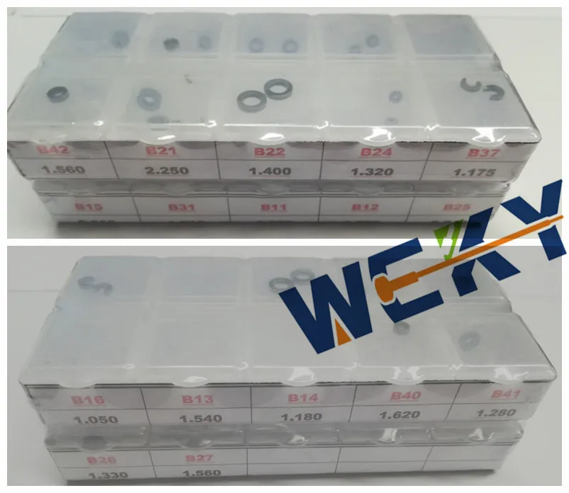 Высокоточный прокладка Регулировочная шайба прокладка B16 B13 B14 B40 B41 B21 B22 B24 B37 B42(100 шт./лот) для диагностики форсунки системы питания с общей топливной