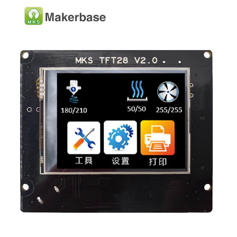MKS GEN L V1.0 + TFT28 lcd V3.0 мини дисплей с трогательным дисплеем дешевые школьные наборы 3d