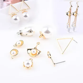 

Handmade DIY earrings hanging pendant earring earpins material shell pearl necklace hair accessories