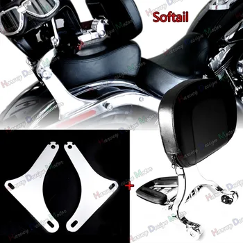 

Low Mount Kit &Driver Passenger Backrest For Harley Softail FLSTC 2000-2017 Model