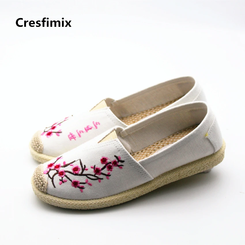Cresfimix zapatos de mujer женская модная обувь на плоской подошве с круглым носком сезон