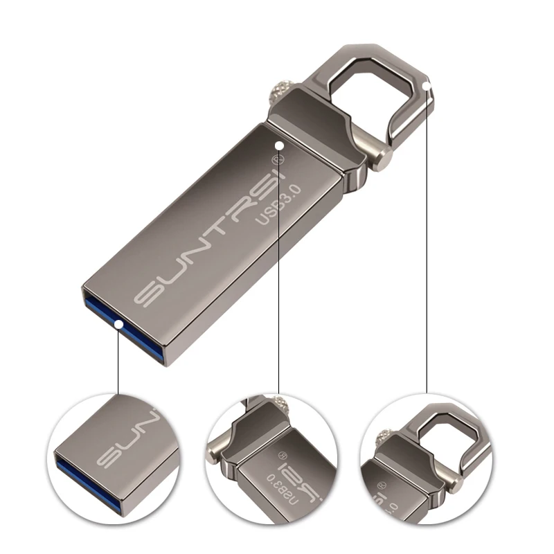 Suntrsi usb флэш-накопитель 16 ГБ высокое Скорость USB 3.0 Металл Водонепроницаемый флешки 64 ГБ интерфейсом USB 32 ГБ ручка drive Реальная Ёмкость usb flash