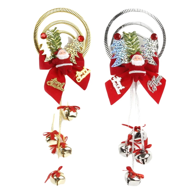 Санта Клаус Jingle Bells 1 шт. рождественские украшения красный бант Рождественская