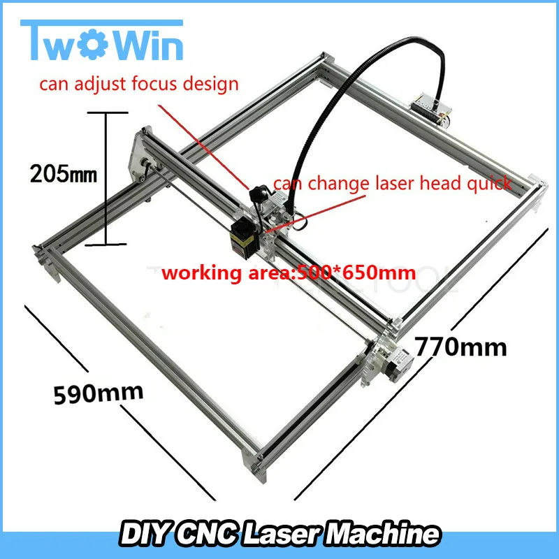 

6550 DIY CNC machine Laser Engraving Machine wood router Mini Marking Machine Advanced Toys Blue violet light