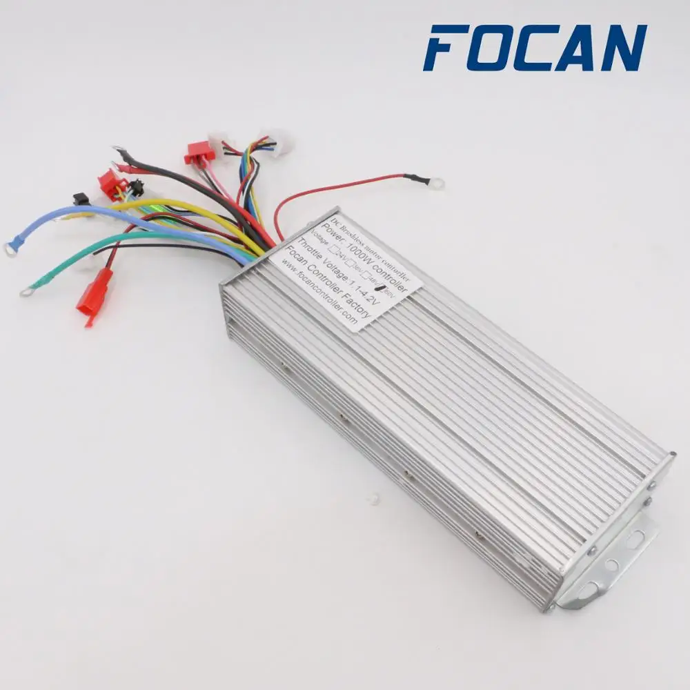 Focan 18 МОП-48 V 1000 W/1500 W 45A двойной режим бесщеточный Электрический велосипед контроллер