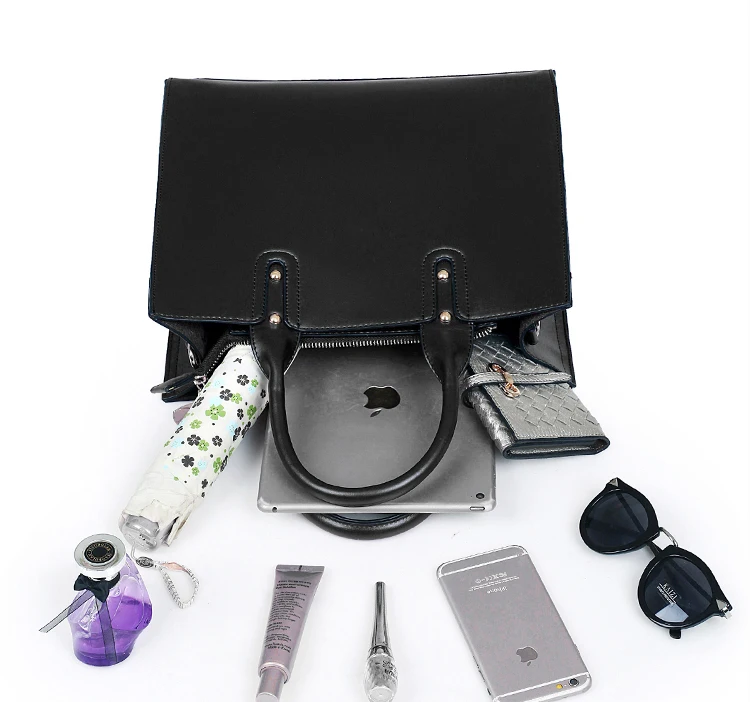 عالية الجودة المرأة الأعلى مقبض حقيبة الإناث الأزياء الكلاسيكية يد للعمل سيدة عالية الجودة والجلود الاصطناعية كبير حمل حقيبة