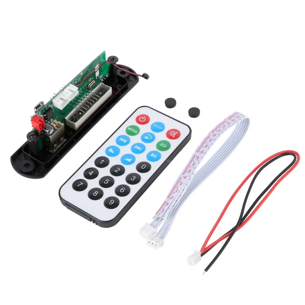 EDAL 12В USB Bluetooth 4 2 MP3 декодер плата модуль w/SD слот для карты/USB/FM/пульт декодирования