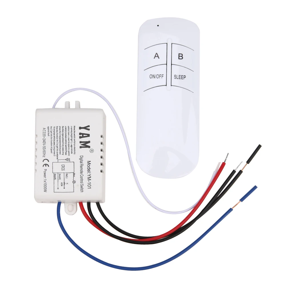 1/2/3 Ways 220V Lamp Remote Control Wireless ON/OFF 220V Lamp Remote Control Switch Receiver Transmitter For Light Bulb Lamp