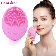 Electric Face Brush Silicone Sonic Face Brush Rechargeable Ultrasonic Pore Cleanser Skin Massager Facial Cleansing Device Electric Face Brush Silicone Sonic Face Brush Rechargeable Ultrasonic Pore Cleanser Skin Massager Facial Cleansing Device
