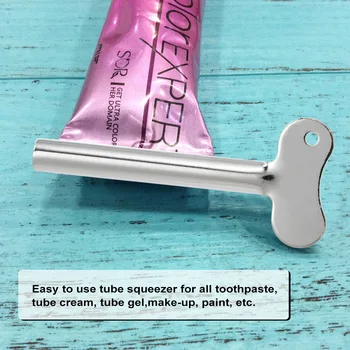 

Toothpaste Squeezer Key Cream Tube Squeezing Cosmetic Oil Paint Squeezer Home Bathroom Supplies Stainless Steel dropshipping