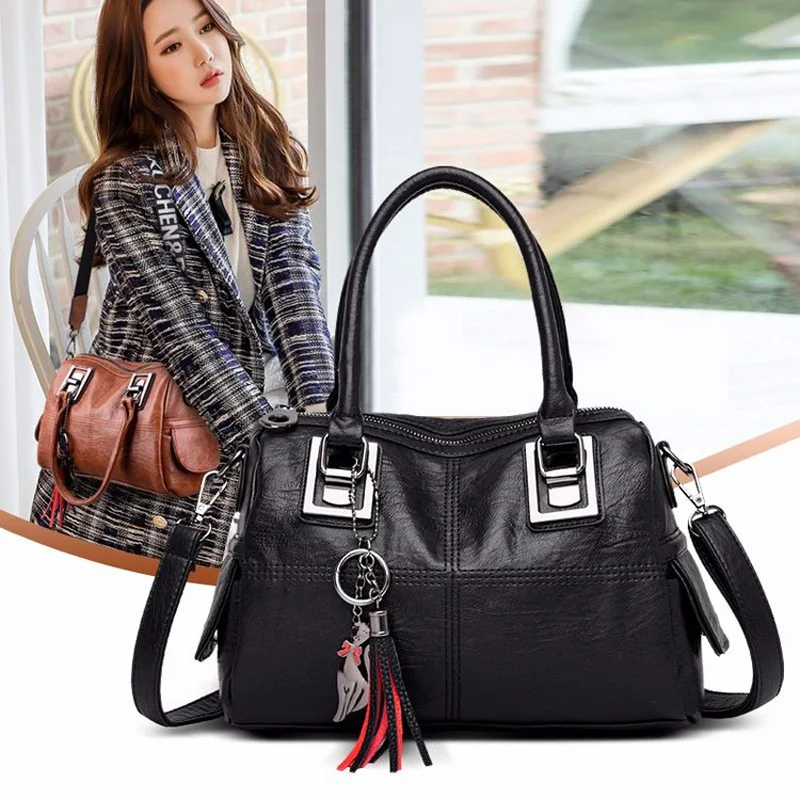 Женская сумка, модная, высокое качество, роскошная, брендовая, дизайнерская, повседневная, модная, с кисточками, сумка через плечо, 4 цвета