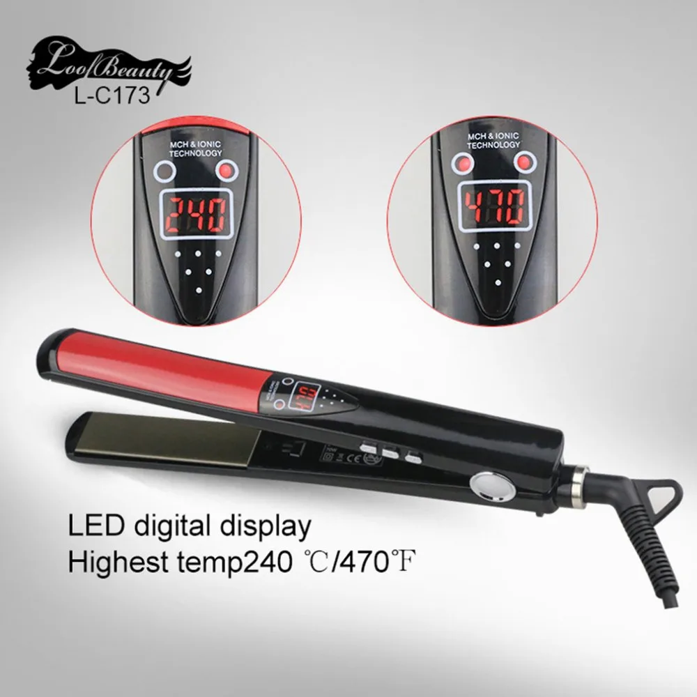 

Electric Splint Straight Hair Device Flexible Board With LED Straighter Ceramic Electric Splint Hot