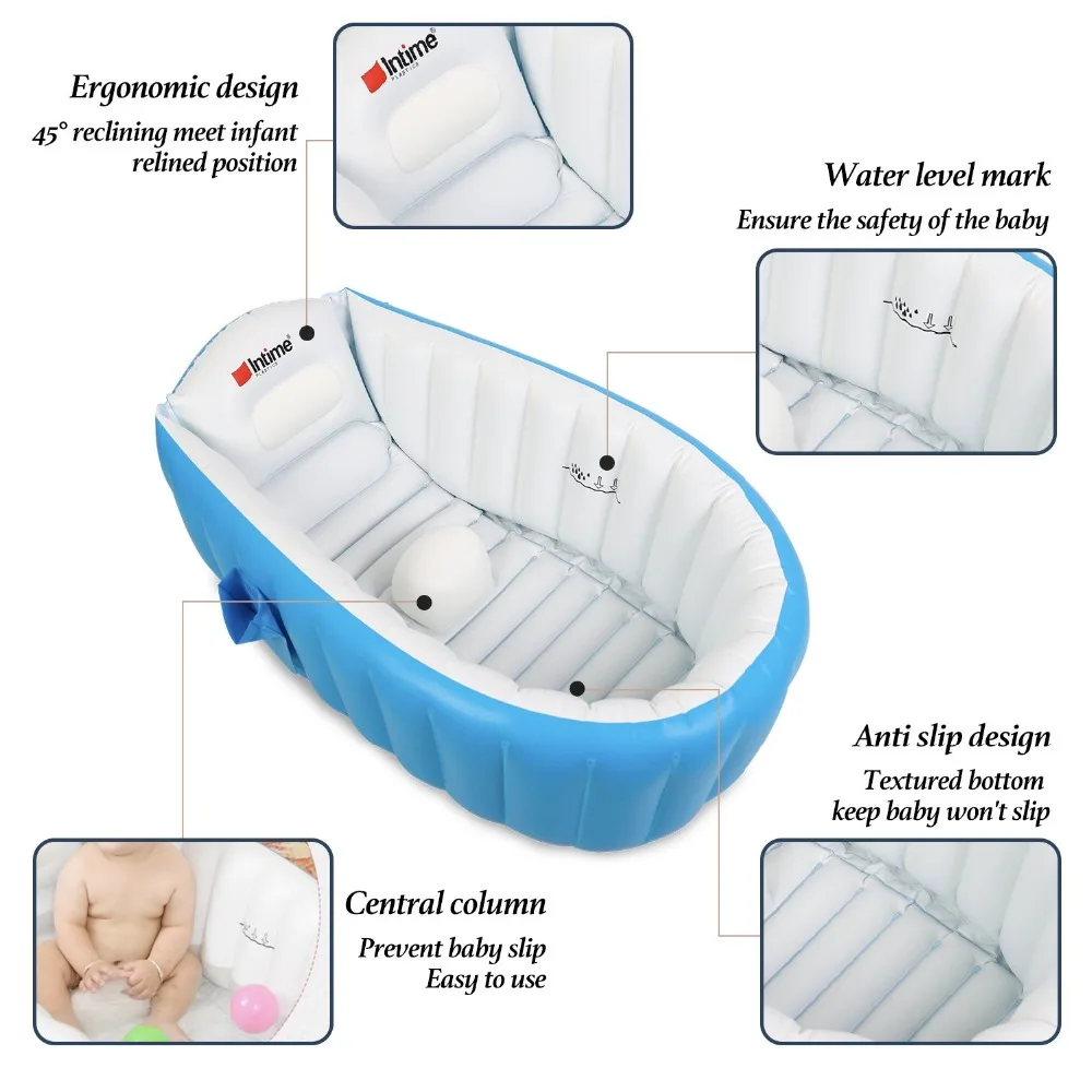 Portable Bathtub Inflatable Bath Tub Baby Tub Cushion Warm Winner Keep Warm Portable Infantil Batht