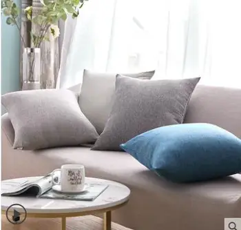 

Nordic style solid color sofa hug pillowcase without core Square cushion cover Rectangular bed pillowcase home
