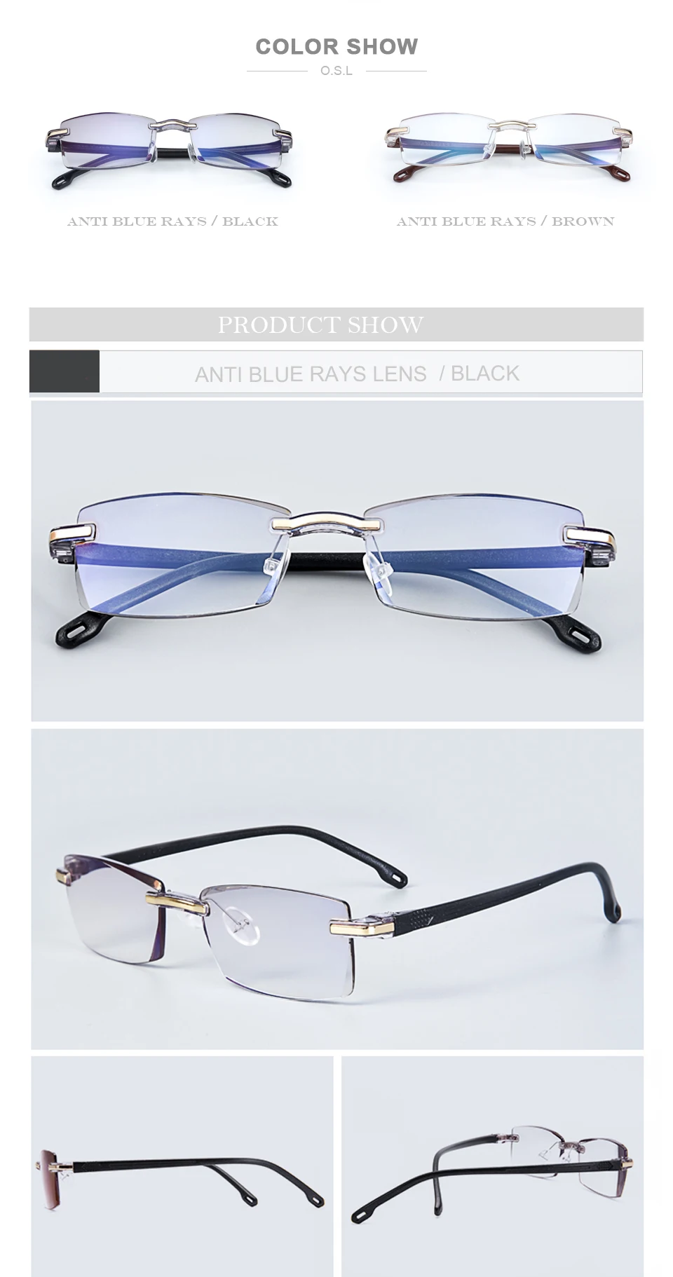 Мужские очки для чтения с защитой от Голубых лучей, очки с диоптриями для зрения, мужские очки для чтения