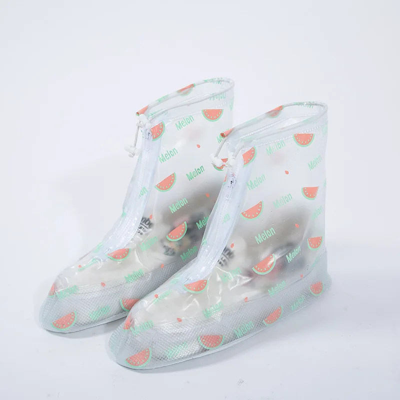KESMAll Многоразовые водонепроницаемые галоши Бахилы Обувь протектор точка женская и детская дождевик для обуви аксессуары WS165 - Цвет: Watermelon