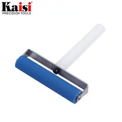 Kaisi 10 см 4 "силиконовые ролик инструмент мобильный телефон экран протектор клея ролик колеса ЖК дисплей лопатка для очистки клея инструменты