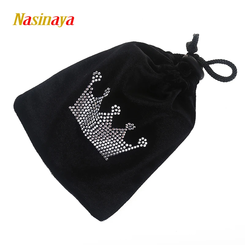 

11 Colors Rhythmic Gymnastics Half Shoes Bag RG Professional Protection Velvet Fabric Accessories 15.5cm Girl 12cm Rhinestone