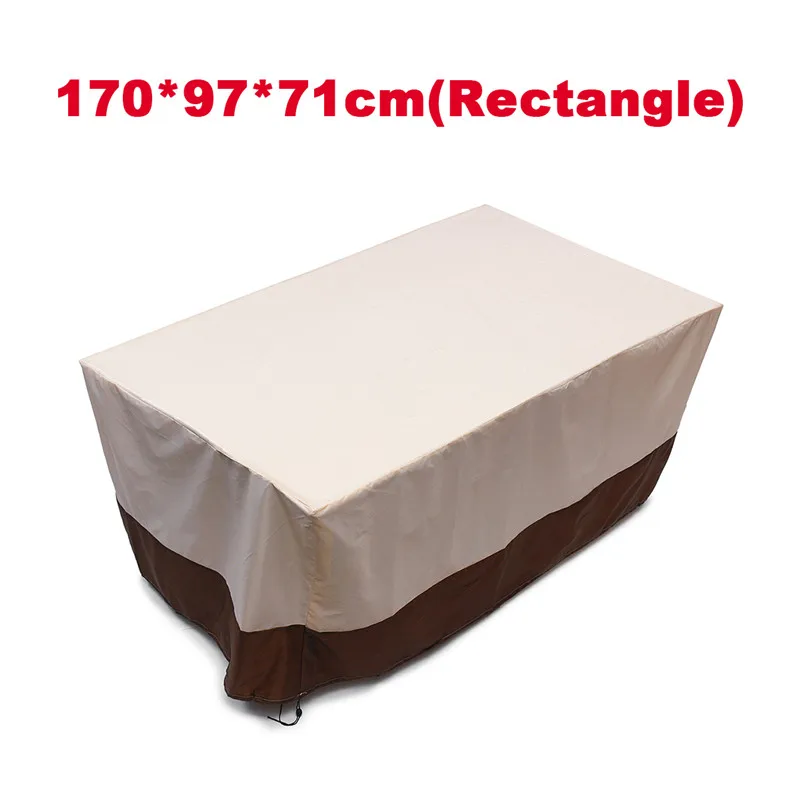  3 Shapes Waterproof Outdoor Garden Patio Furniture Covers Rain Snow Chair Covers for Sofa Table Cha