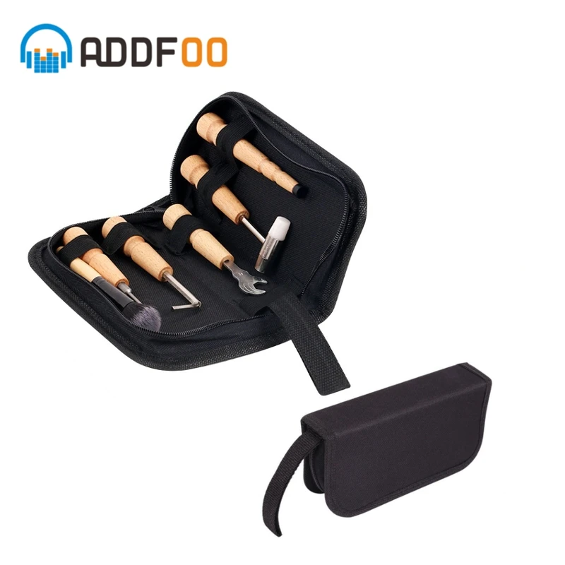 

ADDFOO 7Pcs/Set Guitar Accessories Repair Cleaning Tools Kit Professional Acoustic Guitar Repair Maintenance Kit Multifunctional