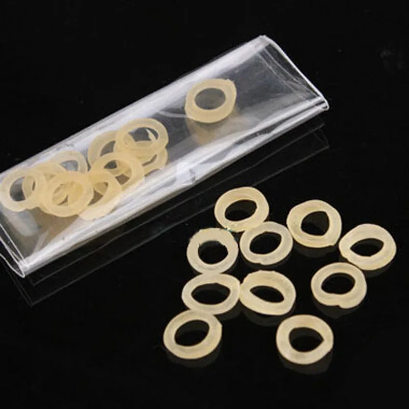 

50pcs/lot Rubber Bands For Folding Coins Key Bite Coin Magic Tricks Accessories Magician Trick Gimmick
