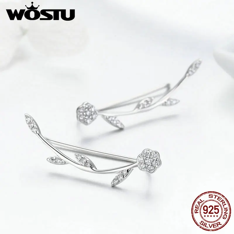 Женские серьги гвоздики в виде листьев из серебра 925 пробы|fashion stud earrings|stud earringsstud