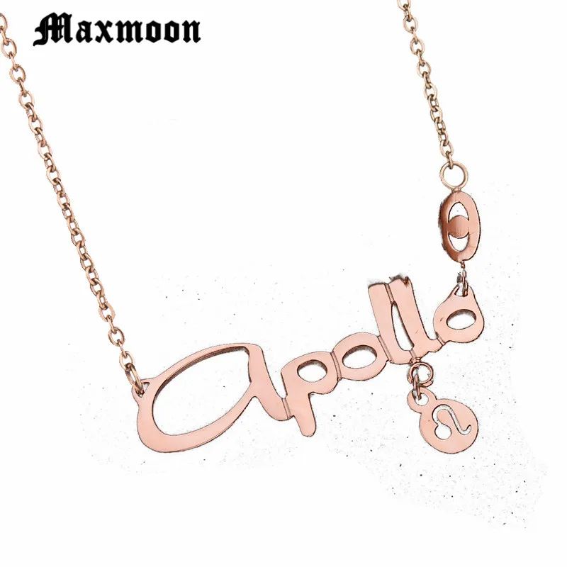 Maxmoon из нержавеющей стали 12 знаков зодиака Подвеска &quotЛев&quot ожерелье для мужчин