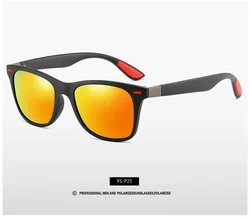 Classic Polarized Square Frame Sunglasses with UV400 Protection (Polarized)