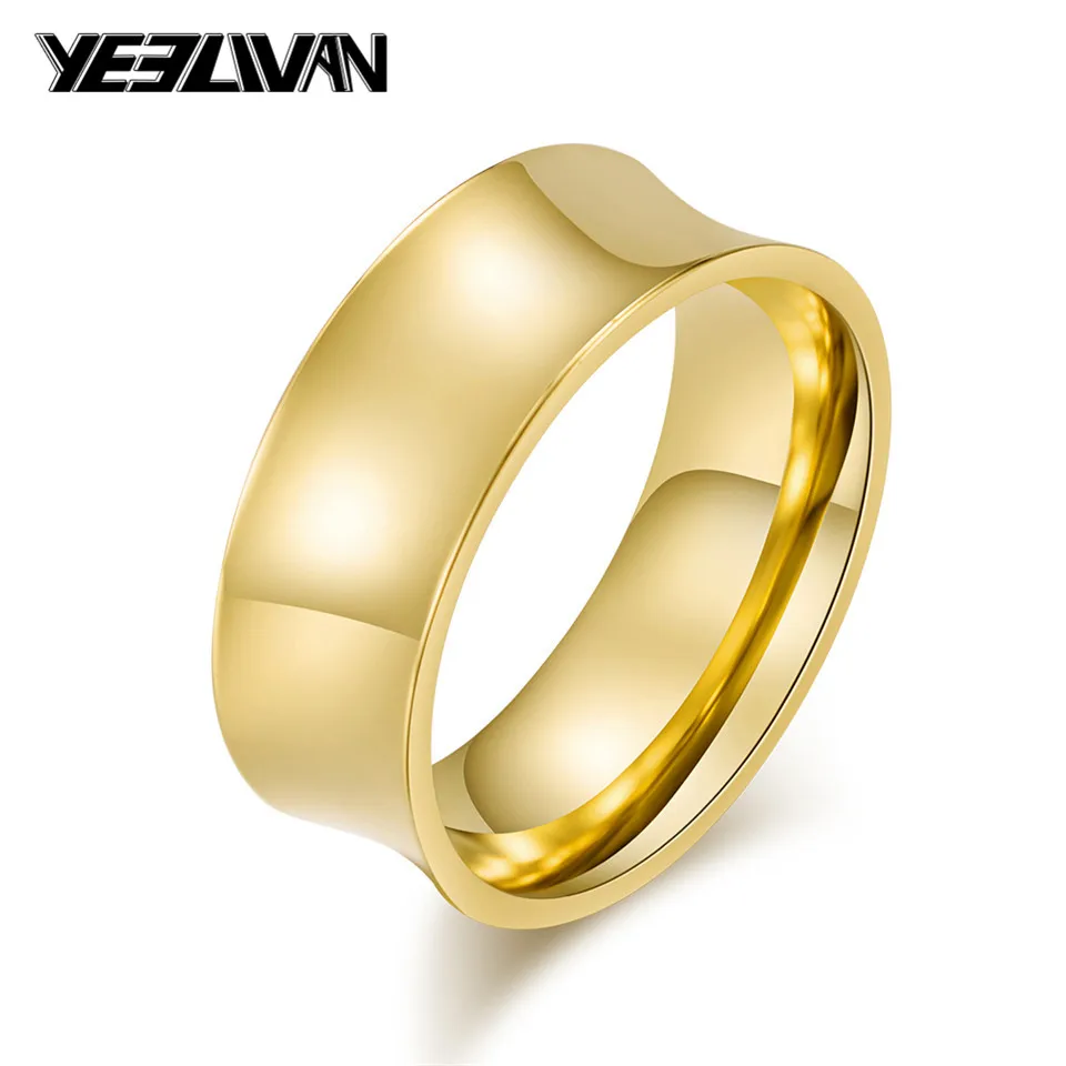 

Fashion Men's Glossy Personalized Big 316L Titanium Steel Rings for Women Wear Smooth Thumb Ring Anel Anillos Para los hombres