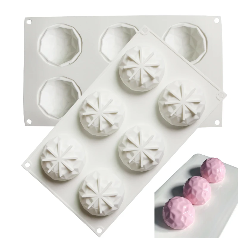 

Diamond Mousse Mold Silicone Cake Tray DIY Mousse Cake Decoration Tools For Cakes Bakeware inside