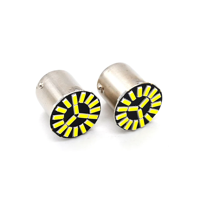 SKYJOYCE 10 шт. BA15S 1156 1157 18SMD белый светодиодный светильник лампа 4014 p21w сигнальная
