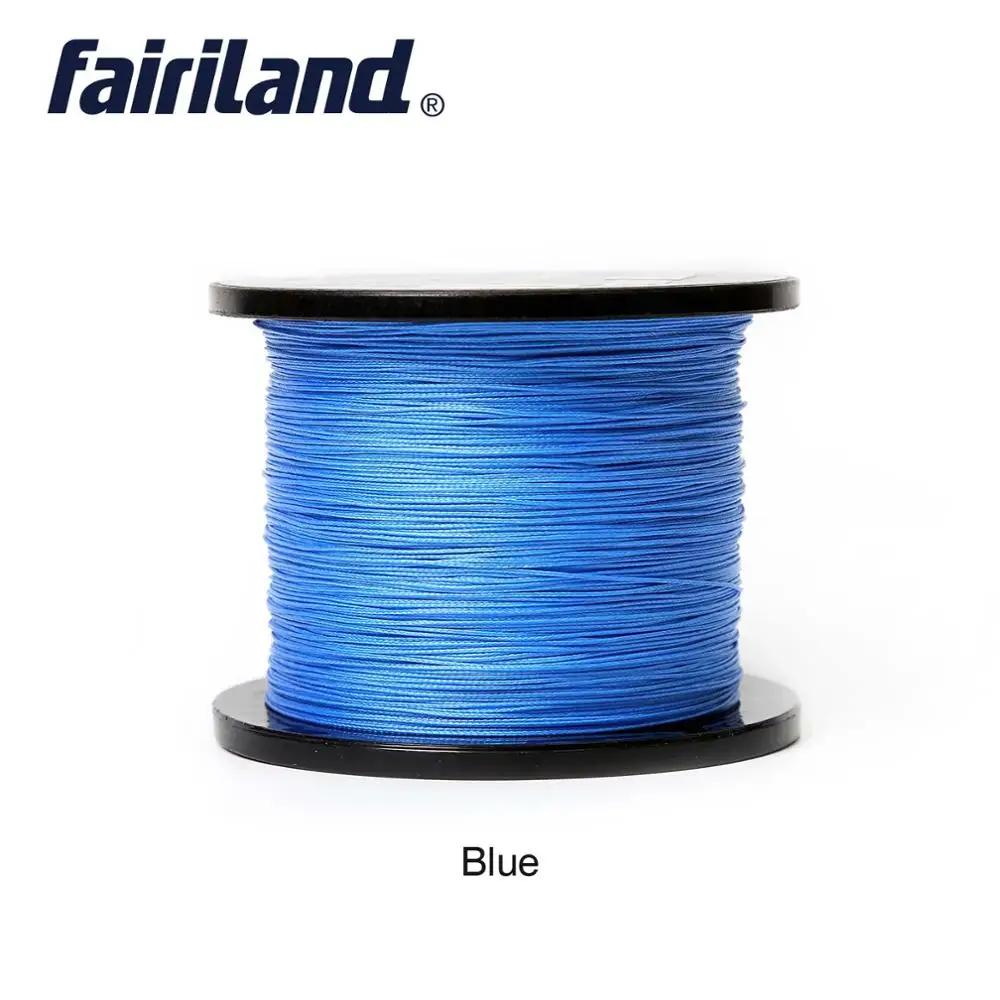 Fairiland плетеная леска 8 нитей 100 м 300 м 500 м Multifilament PE леска 21-80LB морская пресноводная карповая проволока - Цвет: Blue