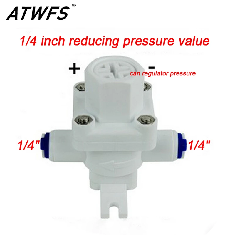 WUXUN-Valve 1/4 Pressure Regulator Ro Water Purifier Parts Water Pressure Connection Regulator Valve Reducing Pressure Valve Specification : 10pcs WUXUN-Valve 1/4 Pressure Regulator Ro Water Purifier Parts Water Pressure Connection Regulator Valve Reducing Pressure Valve Specification : 10pcs