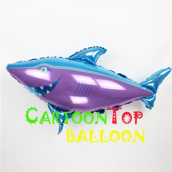 

Newest 10pcs/lot gaint globos big shark sea animal Foil balloon for birthday party supplies ballons kid's cartoon animal globos
