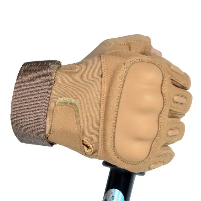 Military Tactical Gloves Half Finger Leather Gloves Navy Seals SWAT