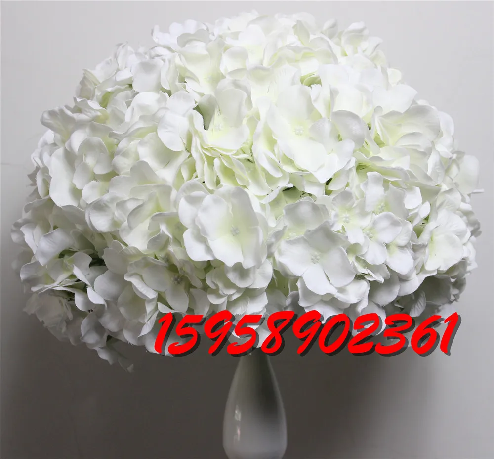 

SPR 30cm/35cm/40cm/50cm -10pcs/lot wedding hydrngea road lead artificial wedding table flower center flower ball decoration