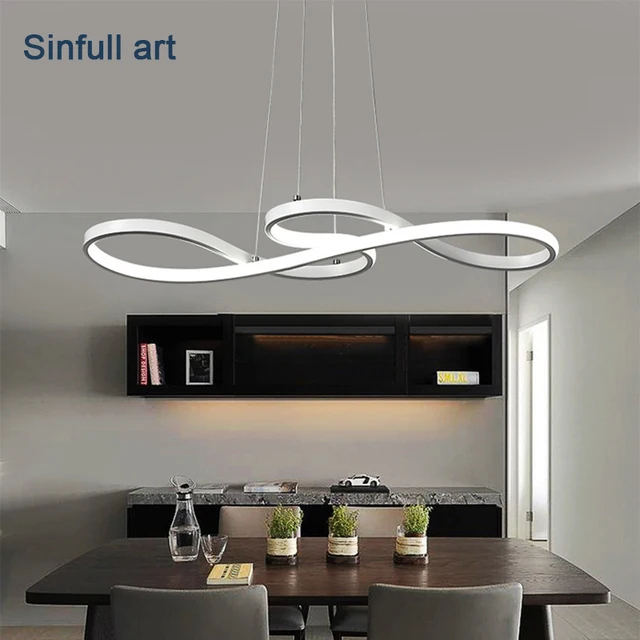 Modern Led Pendant Lights Dining Room Minimalism Diy Hanging Lamp Modern Led Pendant Lights Dining Room Minimalism Diy Hanging Lamp Bar Suspension Luminaire Ceiling Aluminium Lighting